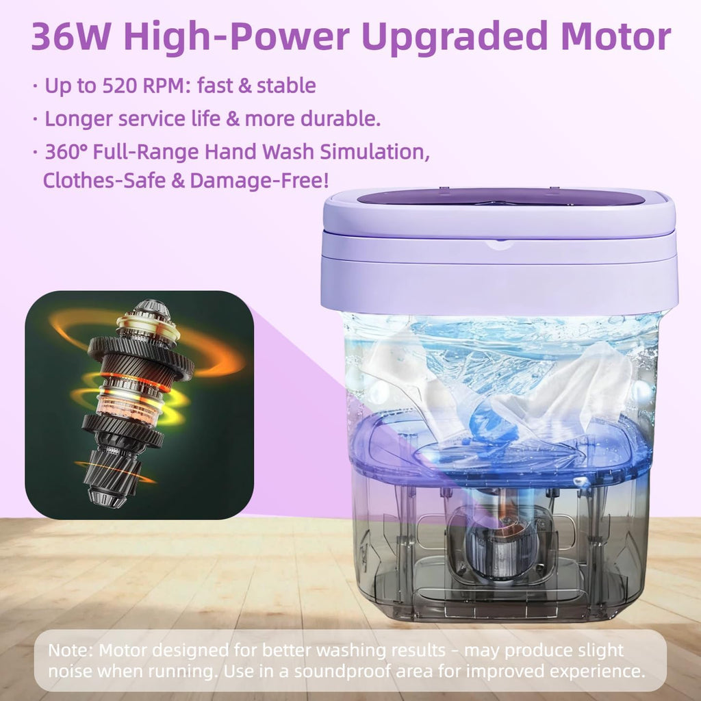 Portable Washing Machine,Mini Washer,16L Upgrade Mini Laundry Machine with Spin Basket,Deep Clean Baby Clothes
