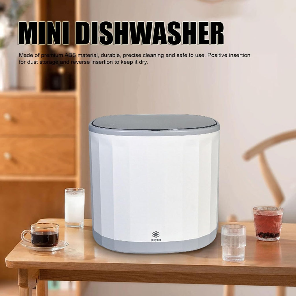 Portable Dishwasher, 360° Directional 4L 5V USB Mini Dishwasher, Countertop Dishwasher for Dishware Fruit Vegetable
