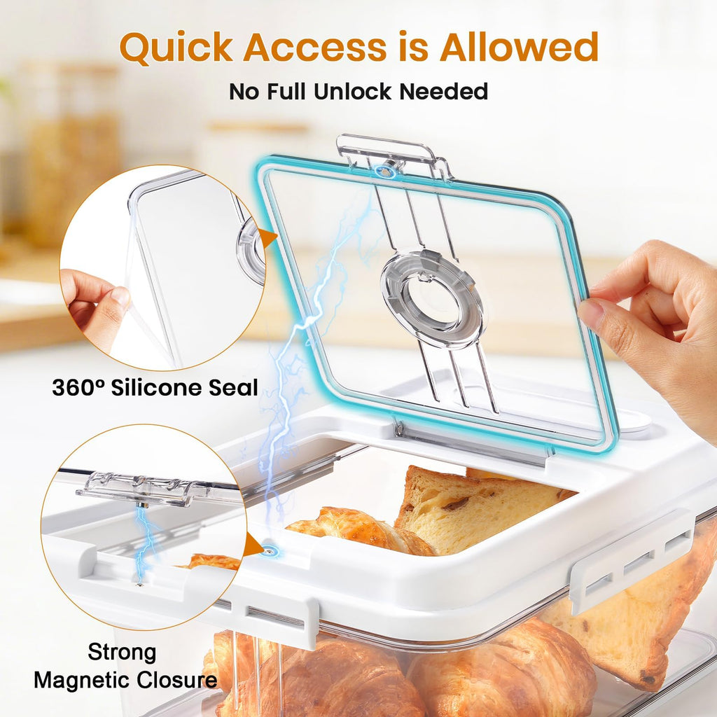 Bread Storage Container with Lid made Bread 2Packs