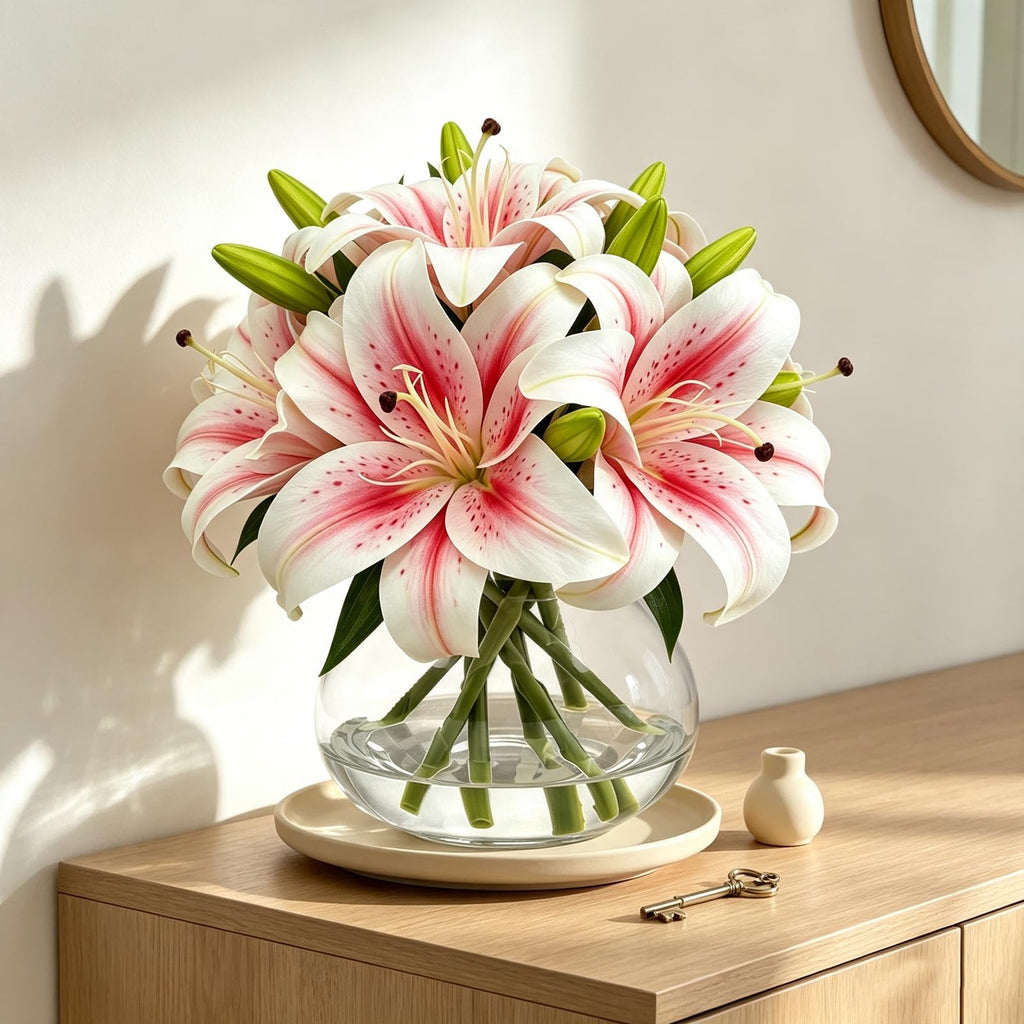 Real Touch Calla Lily Pink Artificial Flowers, Tall Silk Stem Bulk Bouquet