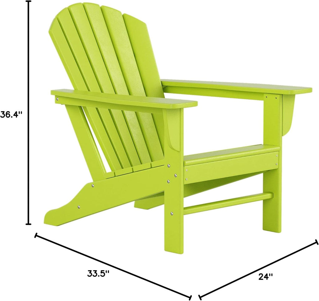 Dylan Outdoor Adirondack Chair, Lime