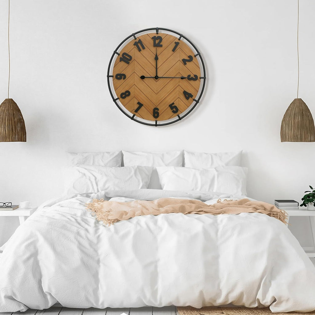 27 Inch Large Farmhouse Wall Clock