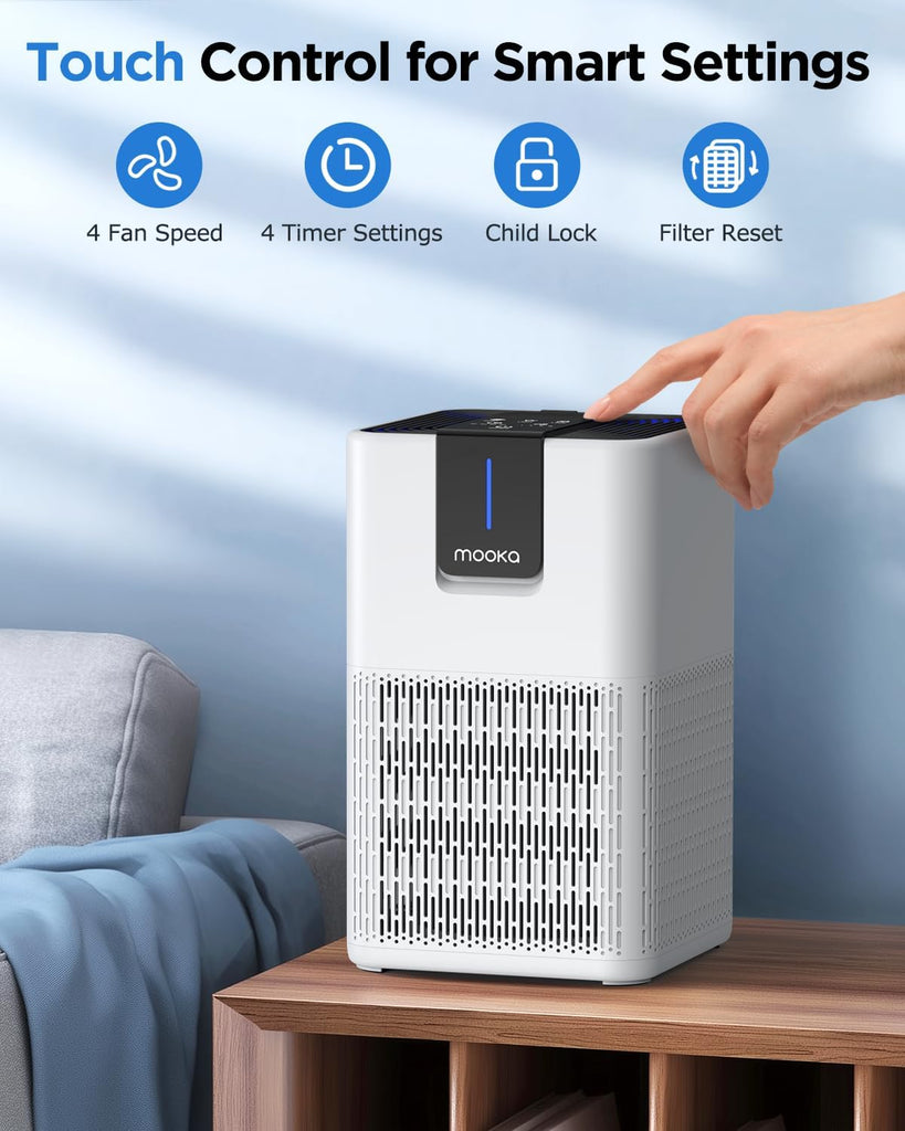 Air Purifiers for Home Large Room 1250 Ft², H13 HEPA Air Purifier for Pets Dust Odor Smoke,Aromather