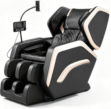 Massage Chair Recliner with Zero Gravity, Full Body Air Pressure, Foot and Calf Compression, Heated Waist and Legs
