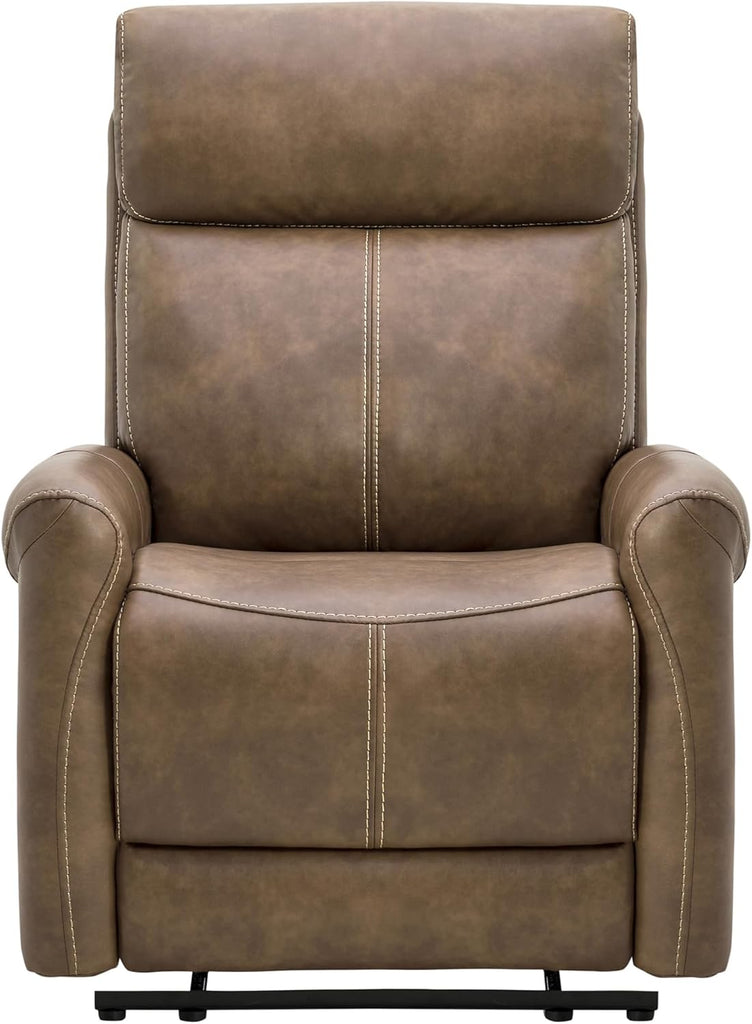 Leather Recliner Chair for Adults Wall Hugger RV Recliner with USB Charging Ports Electric Power Reclining Sofa for Living Room Home Theater Seating Bedroom
