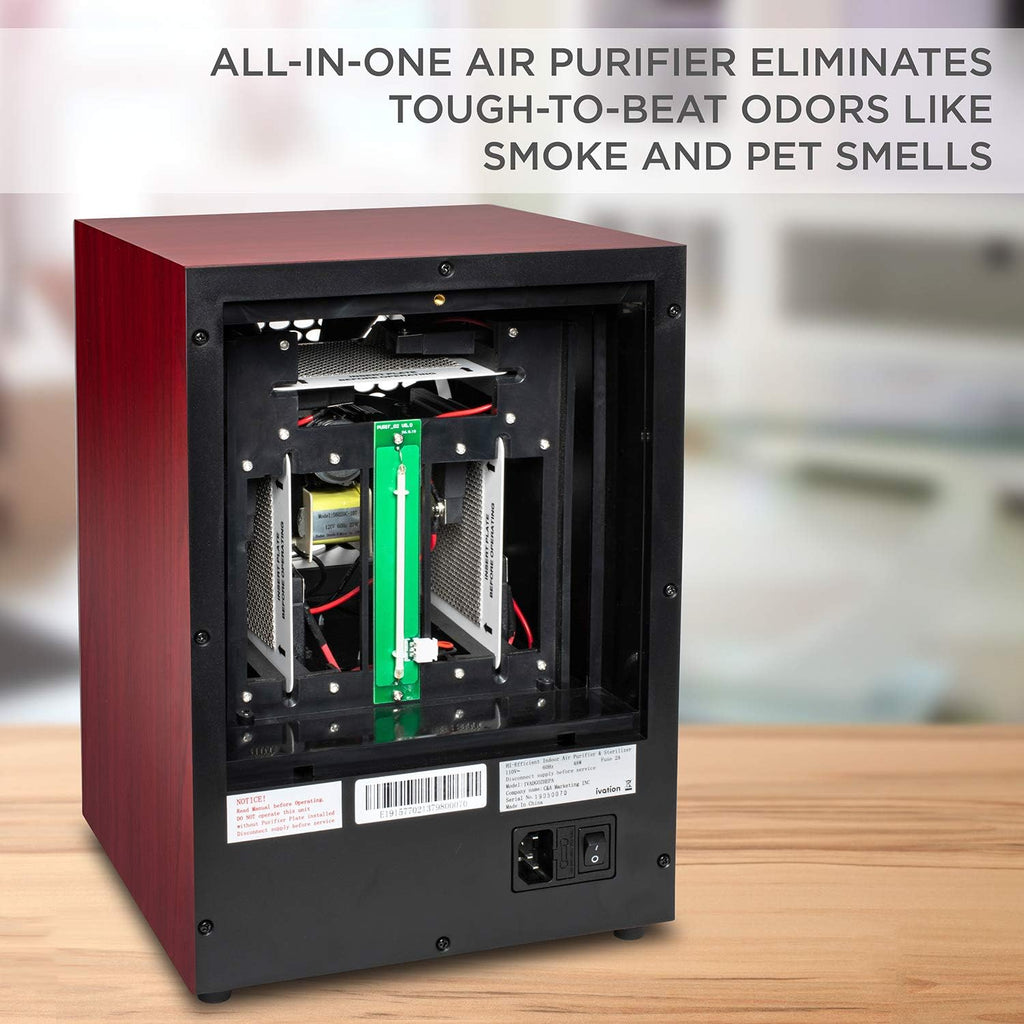 5-in-1 HEPA Air Purifier & Ozone Generator W/Digital Display Timer and Remote, Ionizer & Deodorizer 
