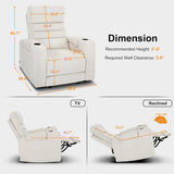 MCombo Zero Gravity Power Recliner Chair with Adjustable Headrest for Living Room