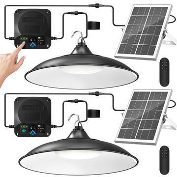 Solar Shed Light Indoor Outdoor, Motion Sensor Pendant Light
