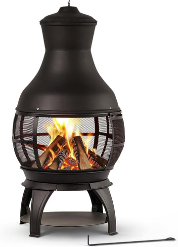 Chiminea Outdoor Fireplace, Outdoor Wood Burning Fire Pits