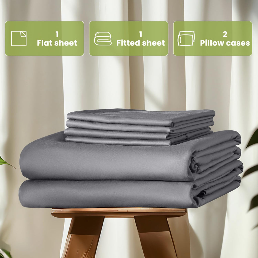 100% Viscose Derived from Bamboo_Sheets, Extra Deep Pocket