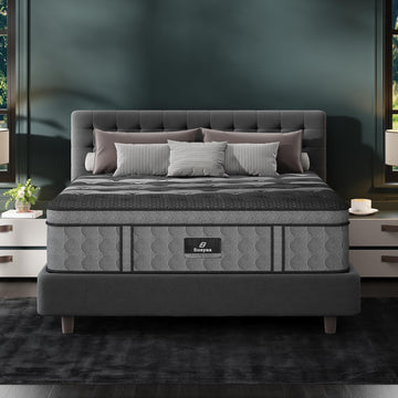 King Size Mattress 14 Inch, Upgraded Luxury Hybrid King Mattress in a Box | Hotel-Level Design, Cooling Gel Memory