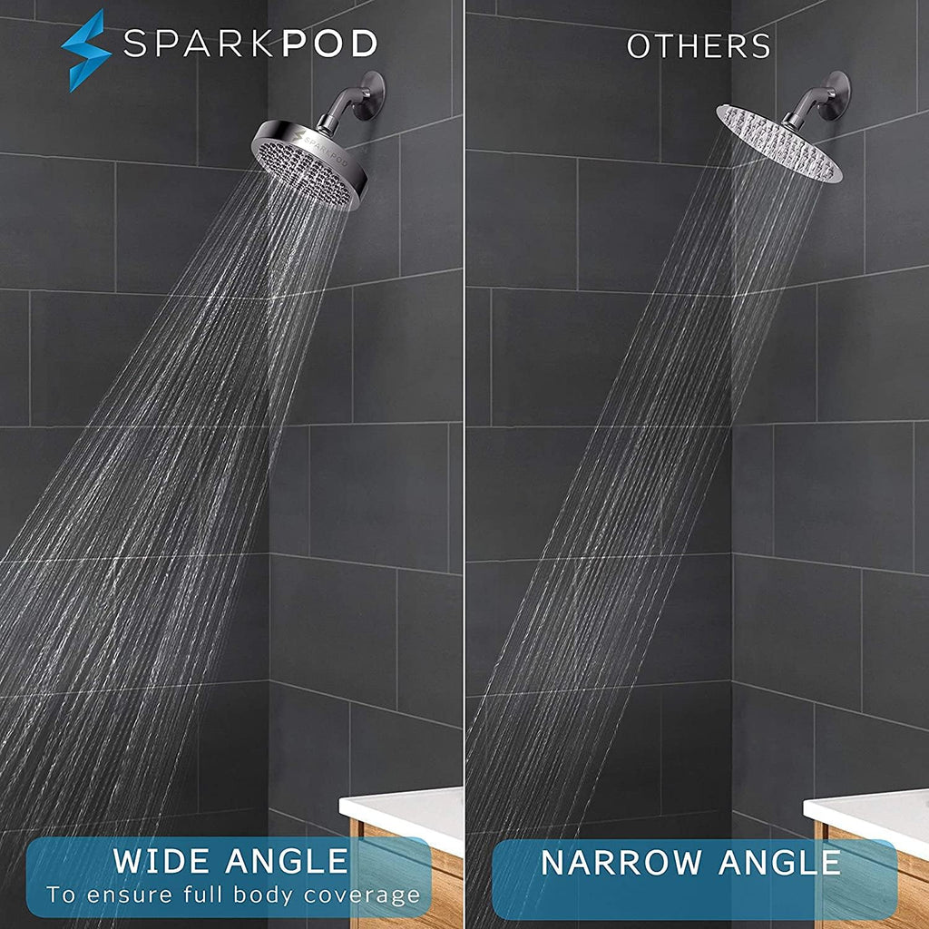 Shower Head - High Pressure Rain - Premium Quality Luxury Design
