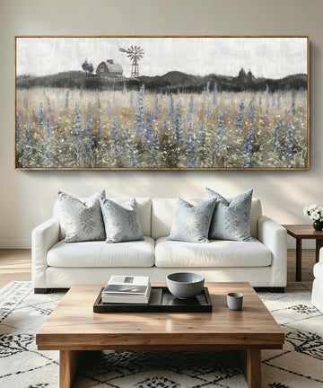 Extra Large Vintage Farmhouse Framed Canvas Wall Art 86x39inch