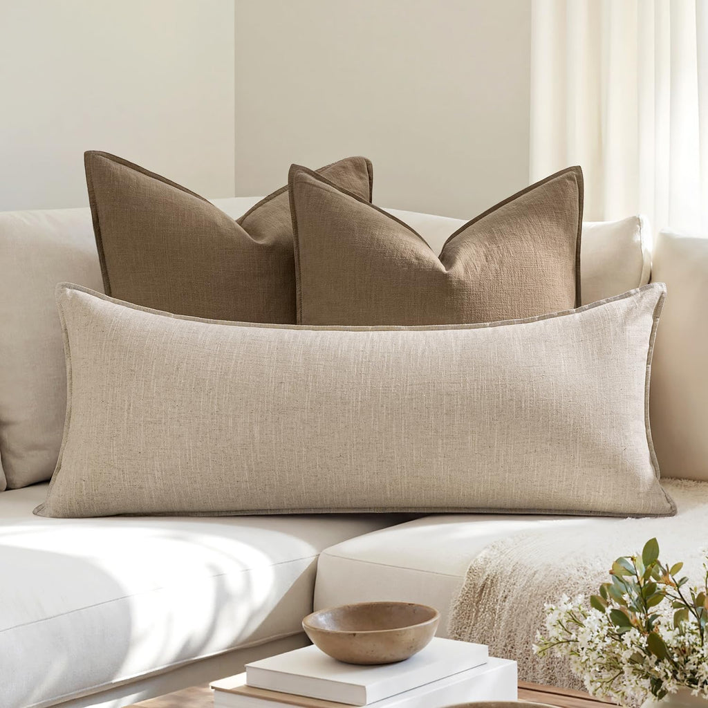 Decorative Long Lumbar Throw Pillow Cover