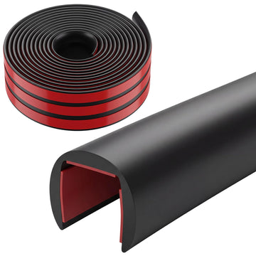 1/2 Inch Rubber Edge Trim 10ft Self-Adhesive U Channel Edge Strip