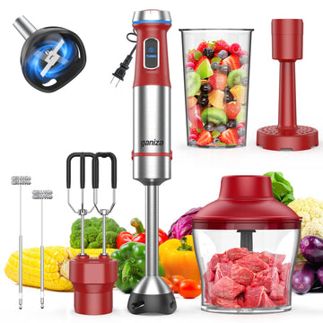 Immersion Blender Handheld, 6 in 1 Corded Hand Blenders Immersion