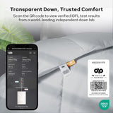 Queen Down Comforter, Luxurious All-Season Duvet Insert with noiseless Skin-Friendly Tencel Blend Co
