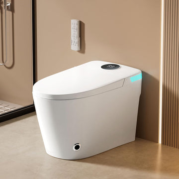 Smart Toilet with Built-in Bidet, Bidet Toilet with Heated Seat, Multiple Cleaning Modes