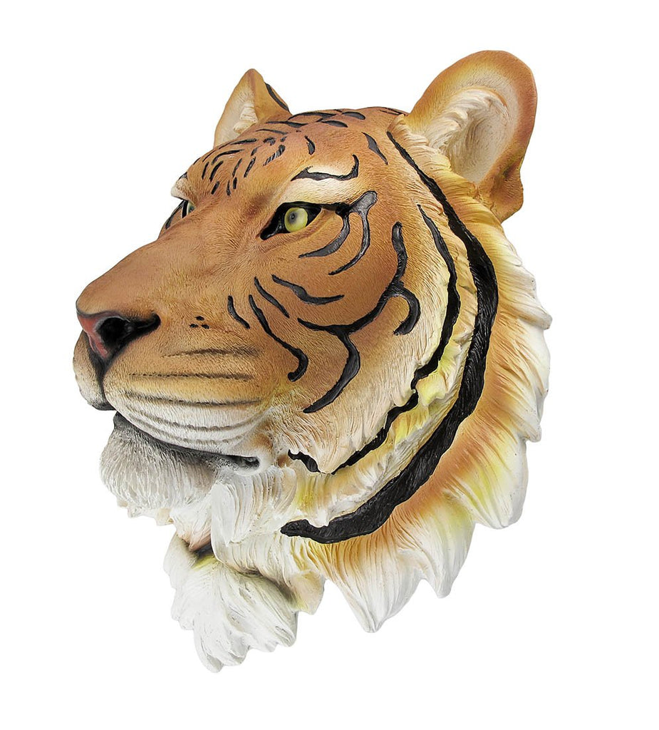 Bengal Tiger Head Mount Wall Statue Bust