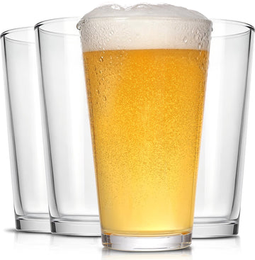 16 Oz Beer Pint Glasses Set of 4