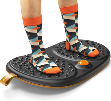 Standing Desk Mat Balance Board with Rollerball, Wooden Wobble Anti Fatigue Mat Balance Board for Standing Desk, Home
