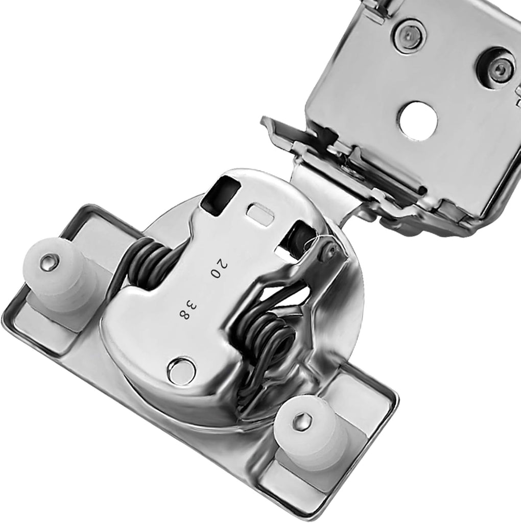 50 Pack 25 Pairs 1-1/4 inch Overlay Soft Close Hinges Hinges Satin Nickel Hidden Hinges Stainless Steel Concealed Hinge