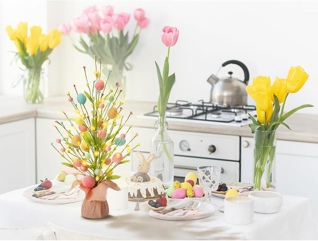 18Inch Easter Egg Tree Decorations Tabletop Spring Indoor Decor