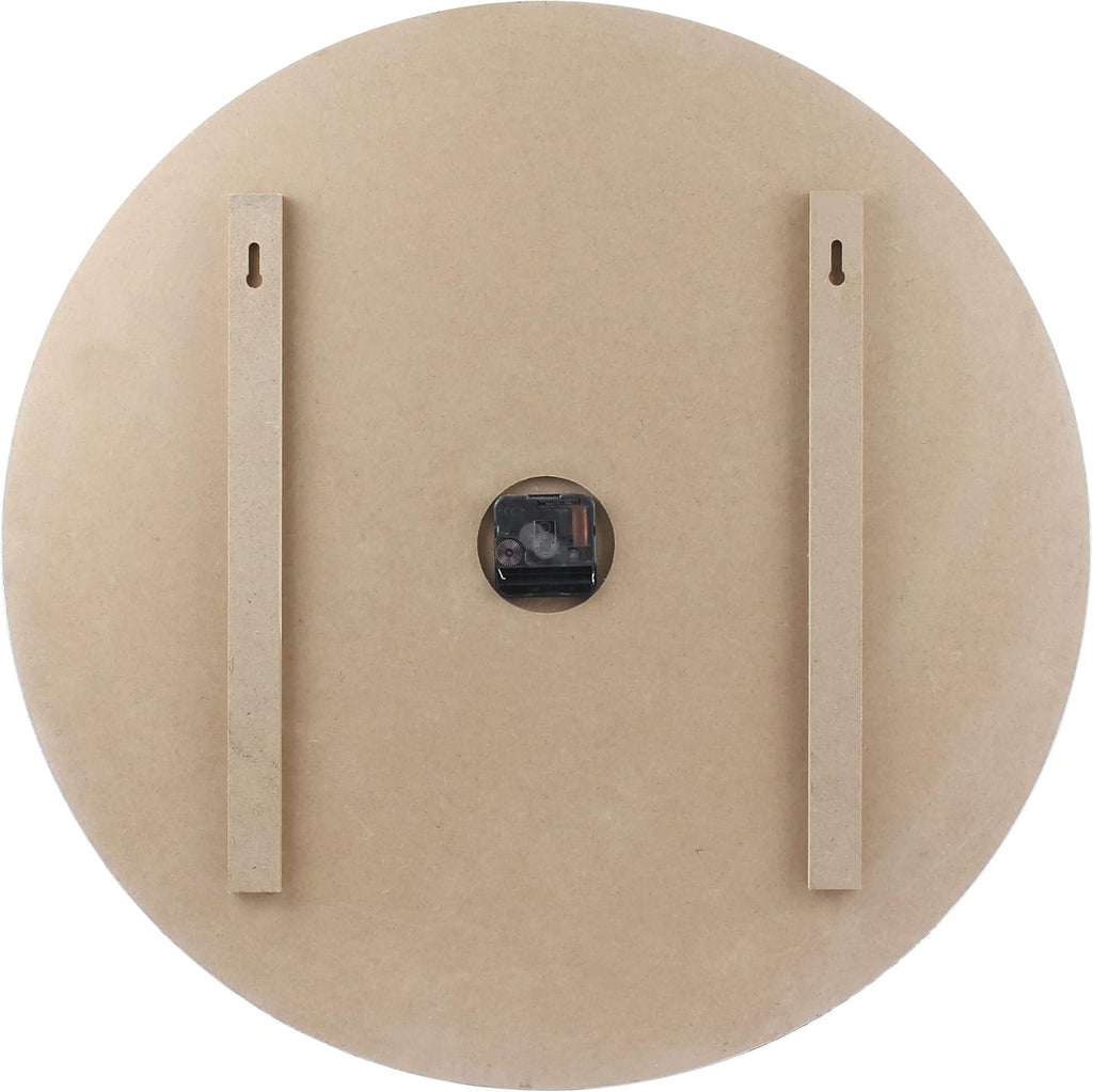 Vintage Farmhouse Wooden 23 Inch Round Battery Operated Hanging Wall Clock