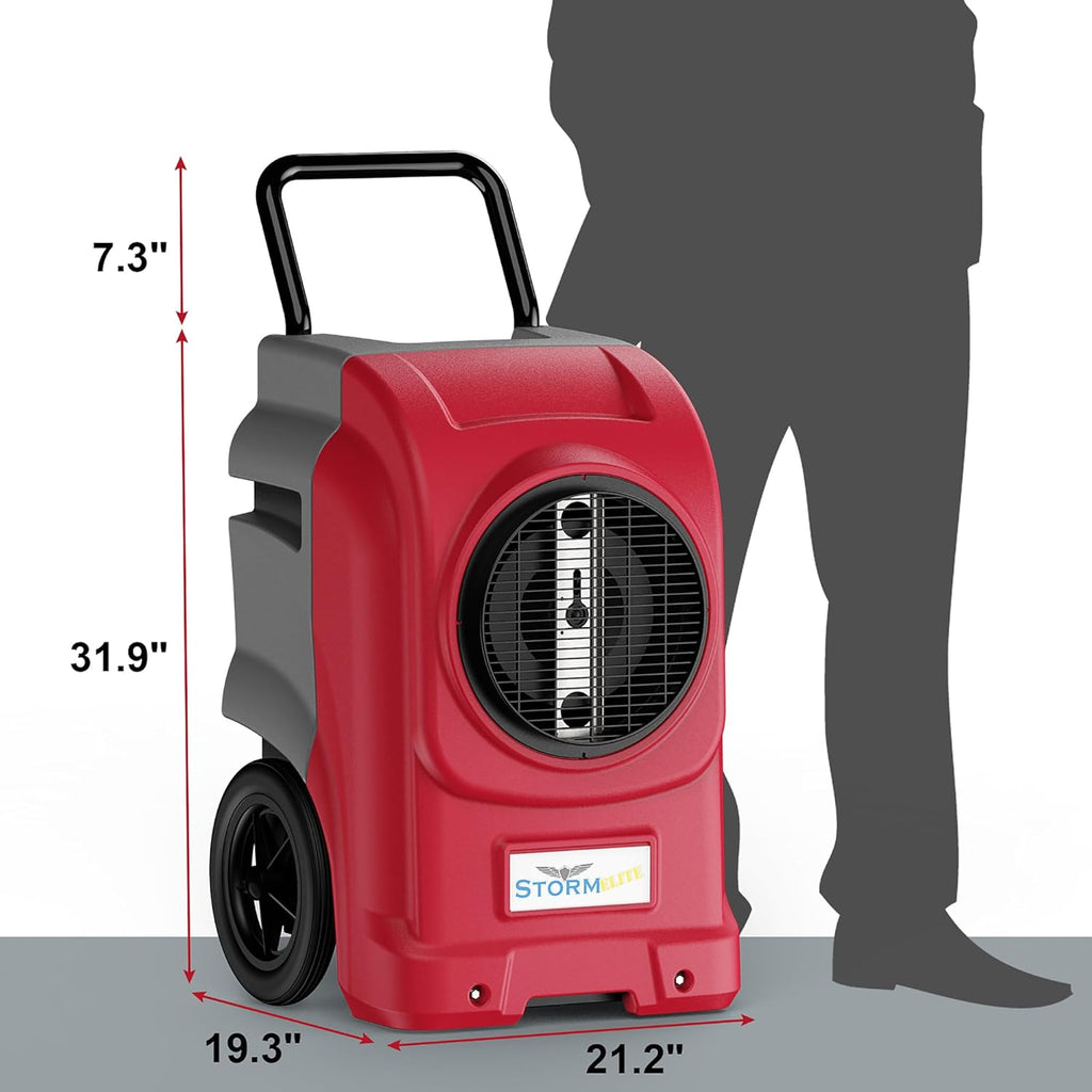270 Pints Commercial Dehumidifiers for Large Room or Basements, Industrial Large Dehumidifier with Pump and Drain Hose