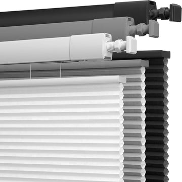 No Drill No Tools Cellular Shades TDBU,White,21" W x 48" H