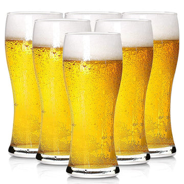 6 Pack 16oz Pilsner Beer Glasses, Bar Glassware, Drinking Glasses