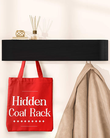 Wall Coat Rack - wall Shelf with Hooks - entryway Hooks - entryway Shelf - Modern Coat Rack - Wooden Coat Rack wall