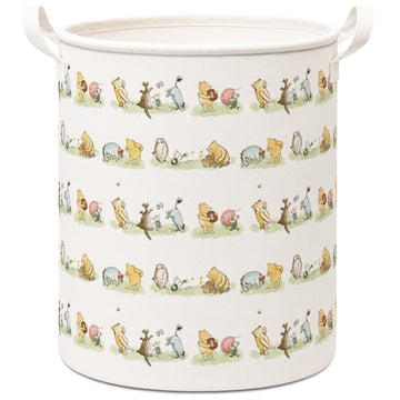Classic Bear Storage Basket, Foldable Canvas Laundry Basket With Waterproof PE Coating, Kids, Boys And Girls Room