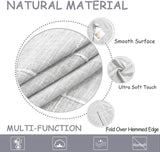 Solid Embroidery Lattice Tablecloth Cotton Linen Dust-Proof Checkered Table Cover Dinning Tabletop D