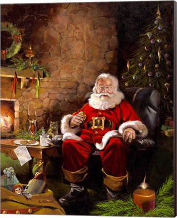 Santas Treats by R.J. McDonald Canvas Art Wall Picture, Museum Wrapped with Espresso Sides, 16 x 20 inches