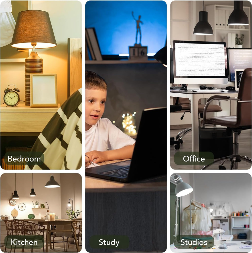 A19 LED Light Bulbs, 40 Watt Equivalent LED Bulbs, Soft White 2700K, 550 Lumens, E26 Standard Base, Non-Dimmable, 5W (24 Pack)
