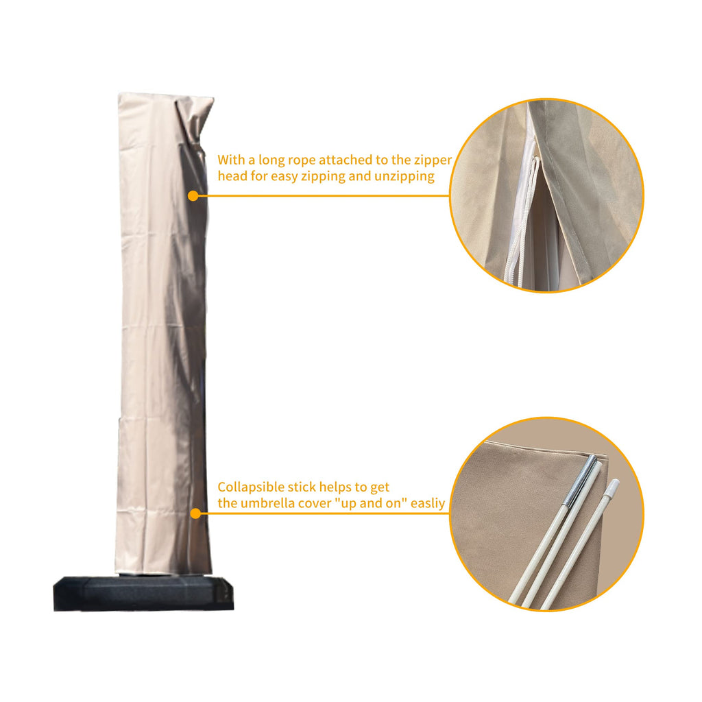 L Size Offset, with Zipper and Rod, Brick Red