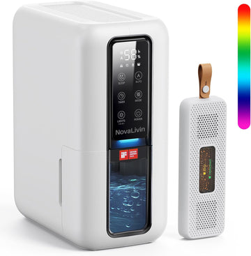 Dehumidifier for Home, Dehumidifiers for Bathroom, Bedroom, Living room, Closet with 68 OZ Water Tank