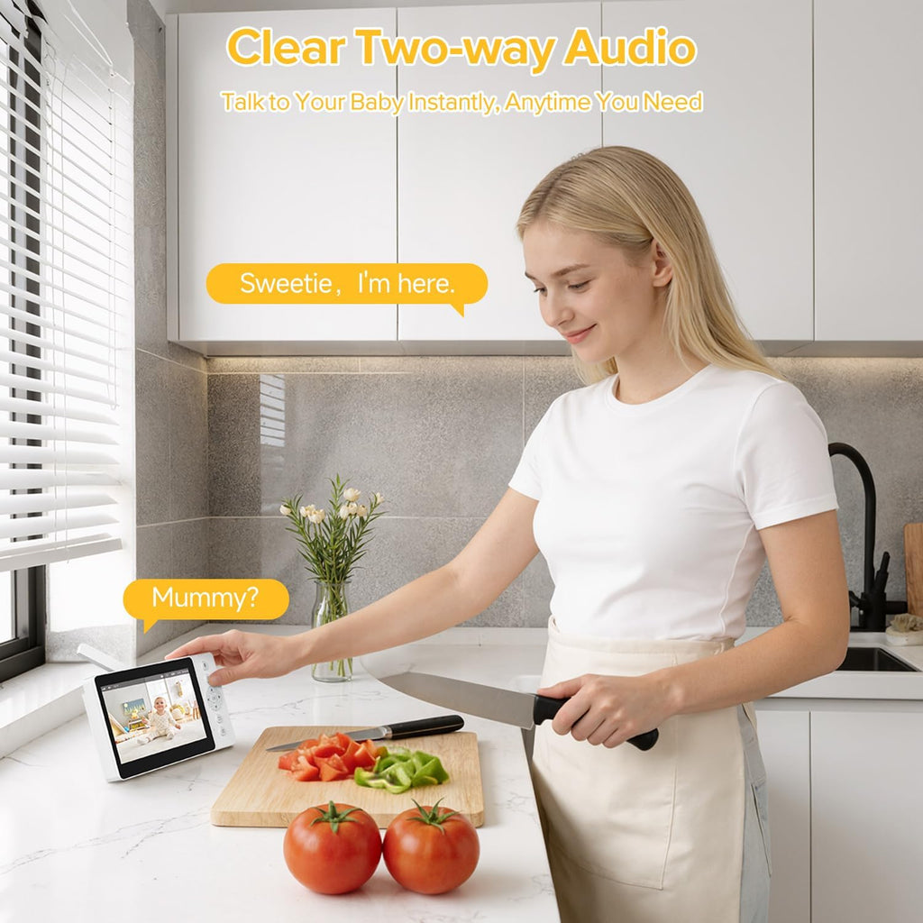Monitor 1300ft Range, 1080P HD, Pan-Tilt-Zoom, No WiFi, NO app