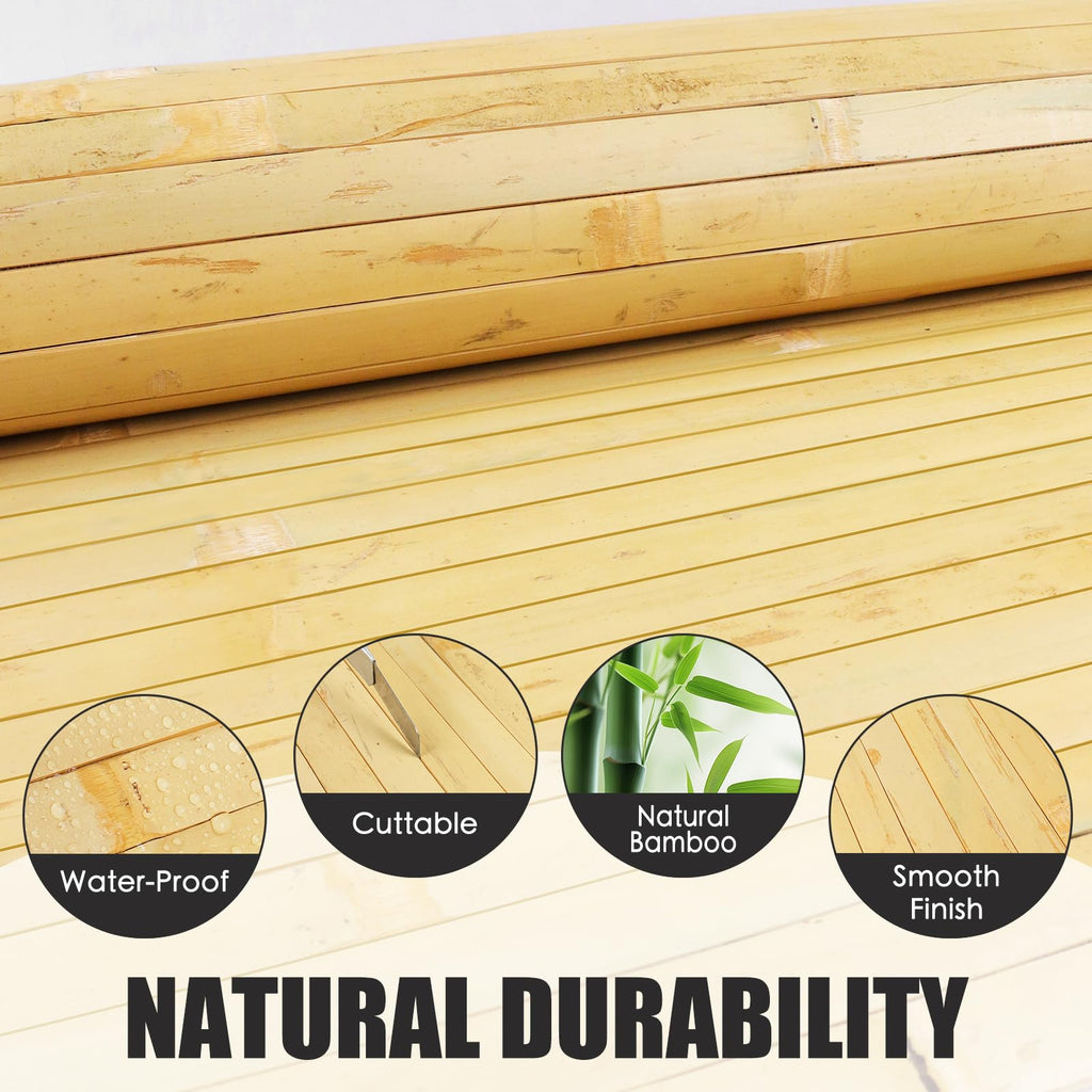 Bamboo Wall Panel Bamboo Pole Wrap Roll for Interior Decoration
