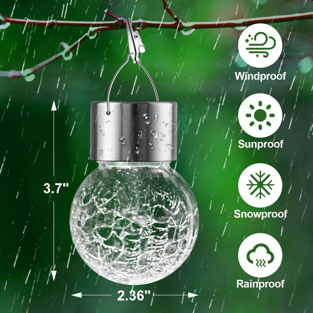 Solar Outdoor Lights Decorative 12 Pack, Hanging Solar Garden Lights Waterproof
