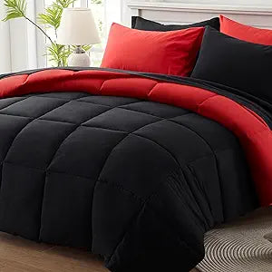 King Comforter Set 7 Pieces, Bed in a Bag King Bedding Sets - Set of 7
