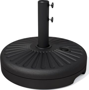81.5lb Max Capacity Patio Umbrella Stand, Outdoor Umbrella Base Water Filled Stand