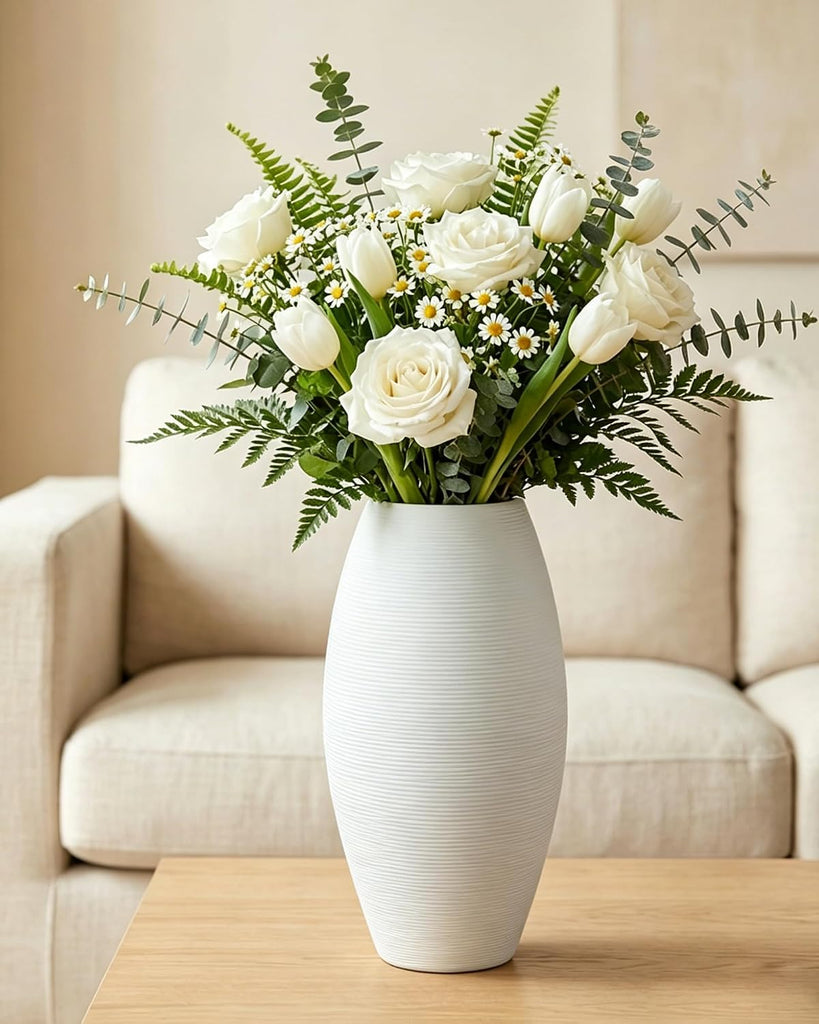 Large White Vase
