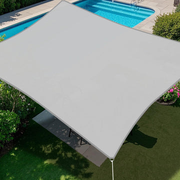 10' x 10' Waterproof Sun Shade Sail Outdoor Rectangle Canopy Shade Cover UV Block for Pergola Patio Backyard Garden