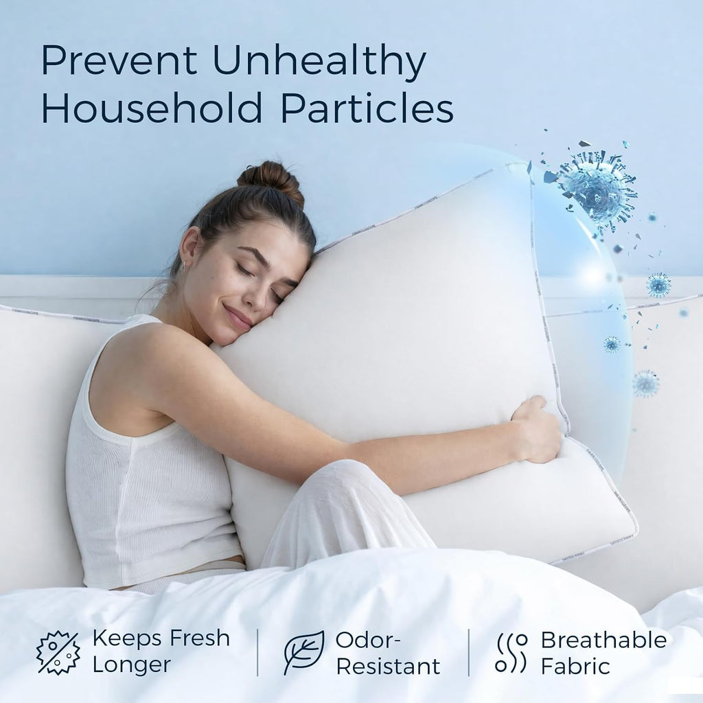 Hypoallergenic Throw Pillow Inserts, 12 x 20 - Set of 2