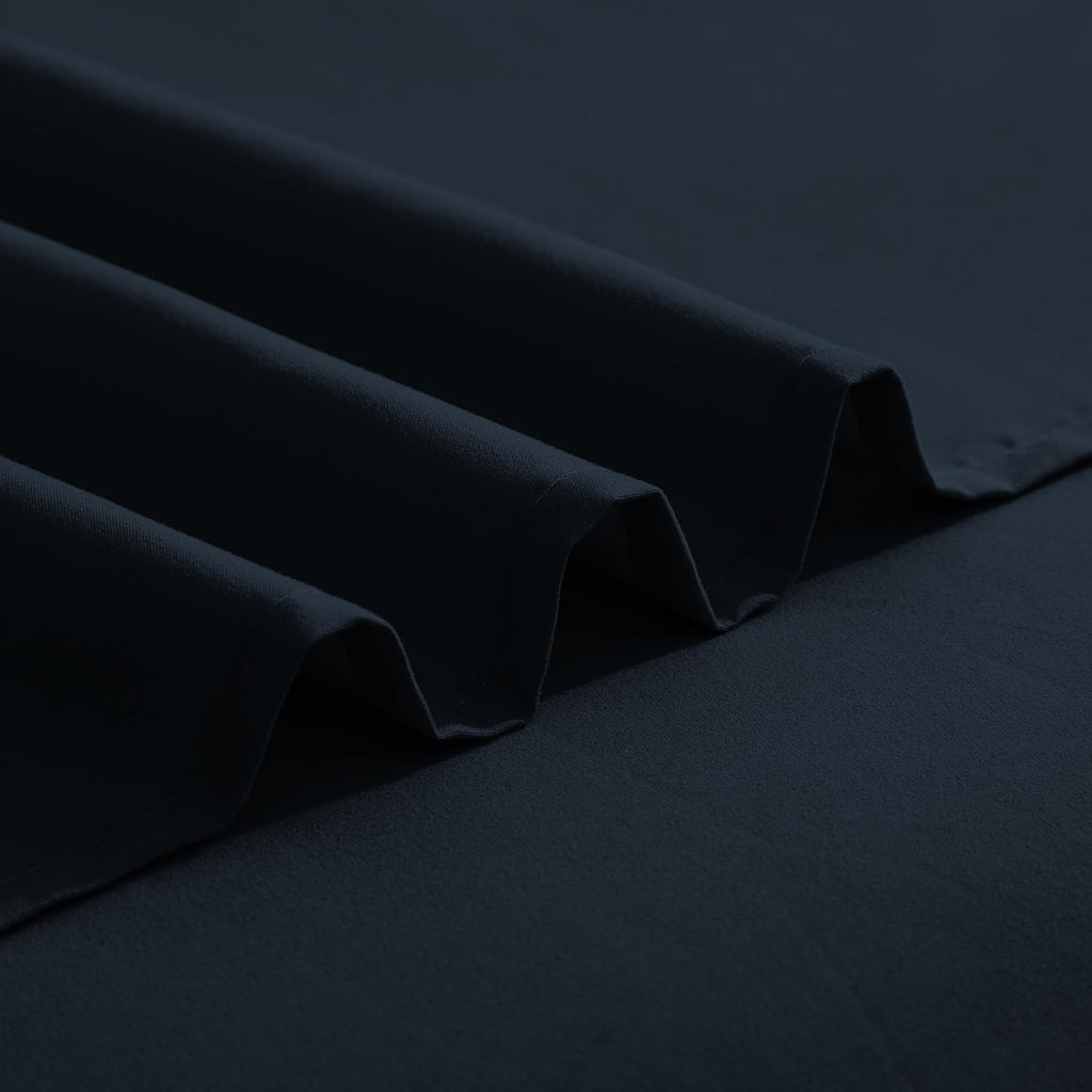 1500 Premier Hotel Quality 4-Piece Bed Sheet Sets, Deep Pockets - Luxurious Wrinkle Free & Fade Resistant, Black