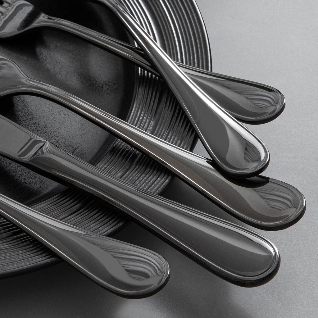 20-Piece Teardrop Silverware Set for 4, 18/10 Stainless Steel Flatware Set