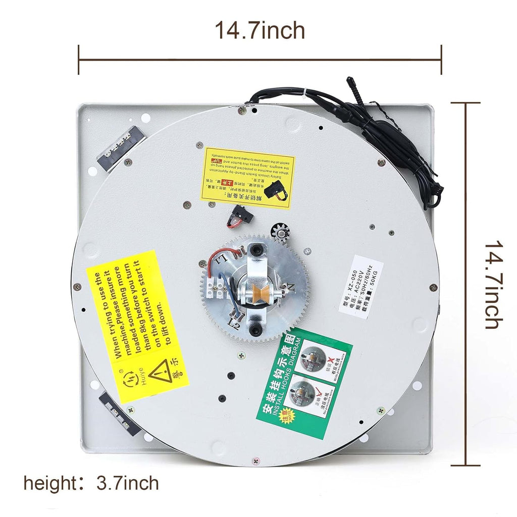 220 lb Rotating Motorized Chandelier Lift System with Remote Control – Light-Duty