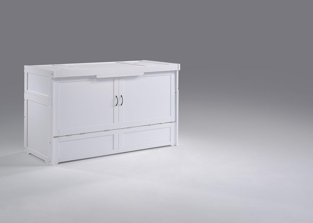 Murphy Cube Cabinet Bed (White, Queen)